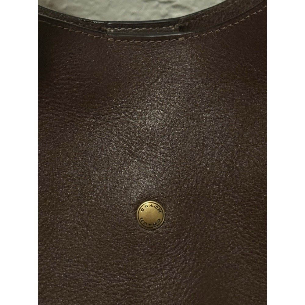 Coach Brooklyn 28 Maple 100% Cowhide Leather Purse With Dust bag - Picture 7 of 11